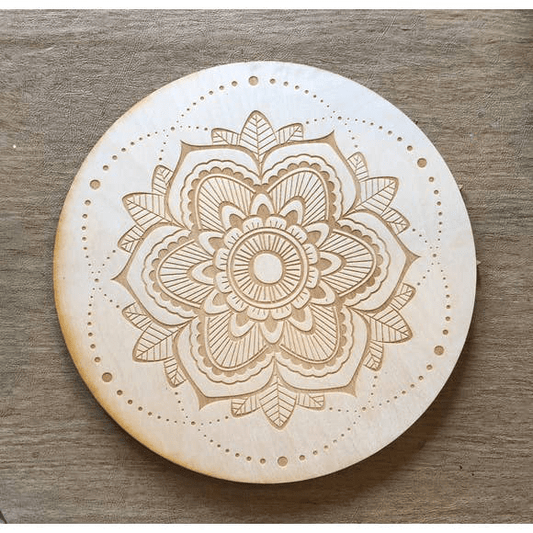 Mandala 15 Crystal Grid | 6inches - Spiral Circle