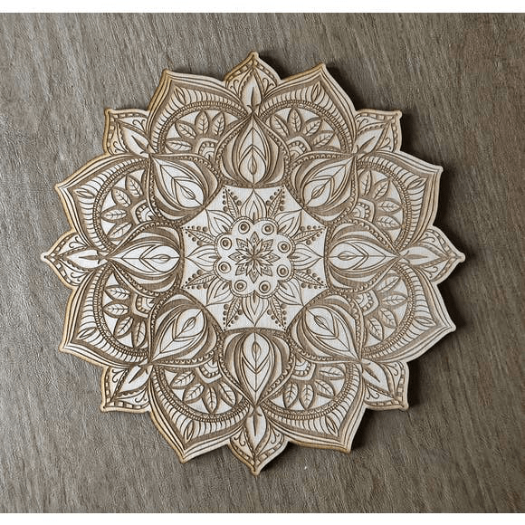 Mandala Crystal Grid 16 - Spiral Circle