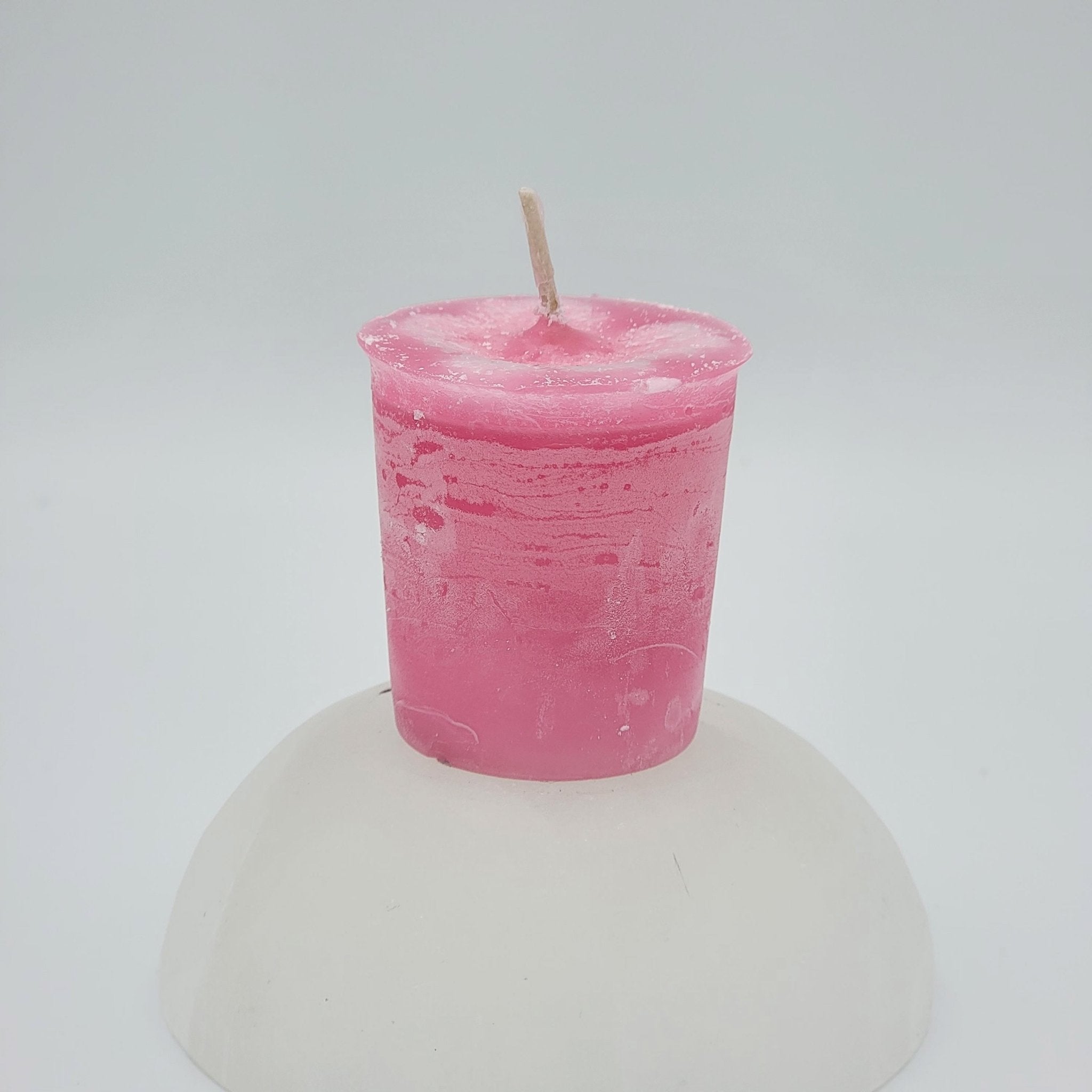 Manifest a Miracle | Pastel Pink | Votive Intention Candle | Reiki Charged - Spiral Circle