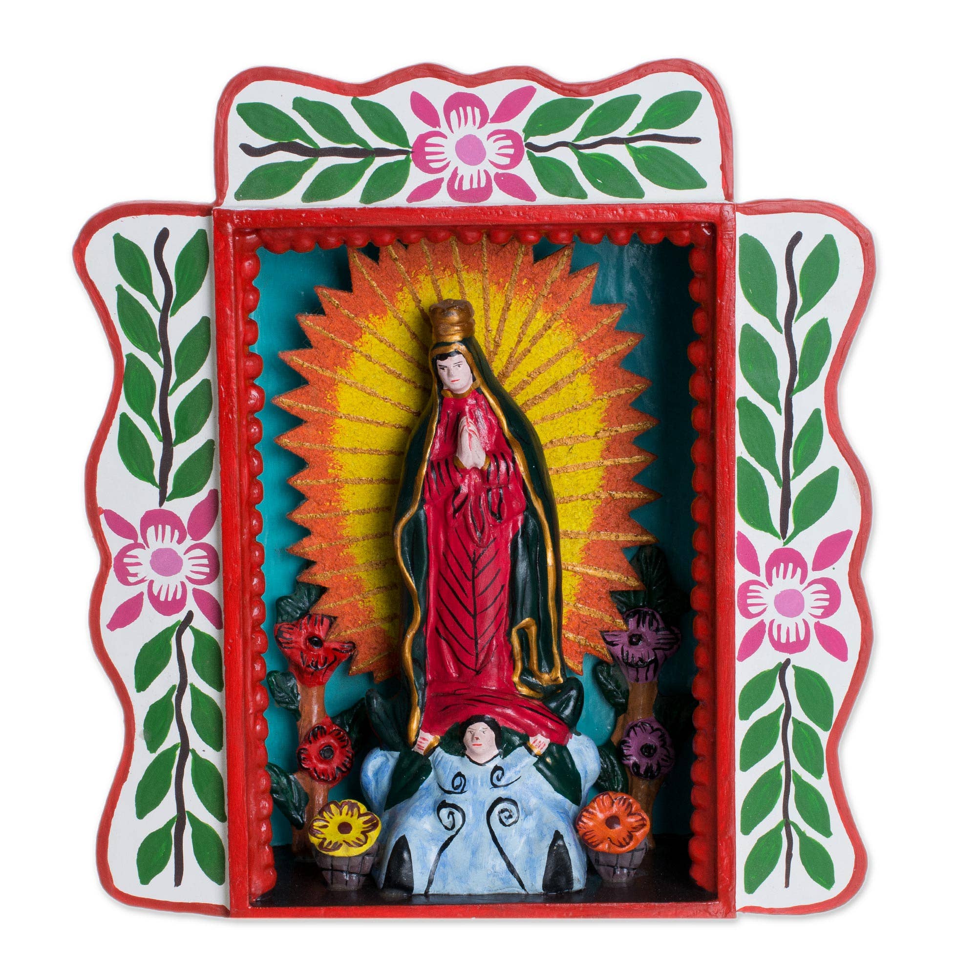 Mary Wood Retablo - Spiral Circle