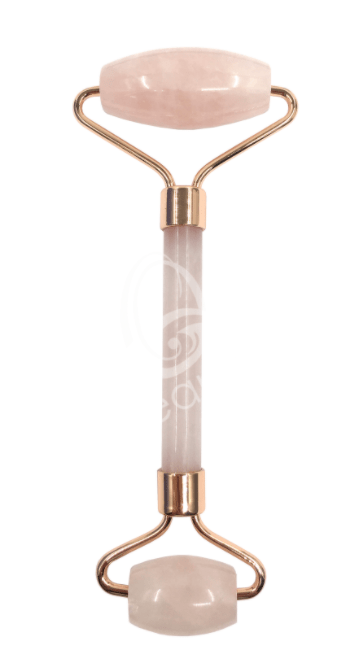 Massage Roller - Rose Quartz - Spiral Circle