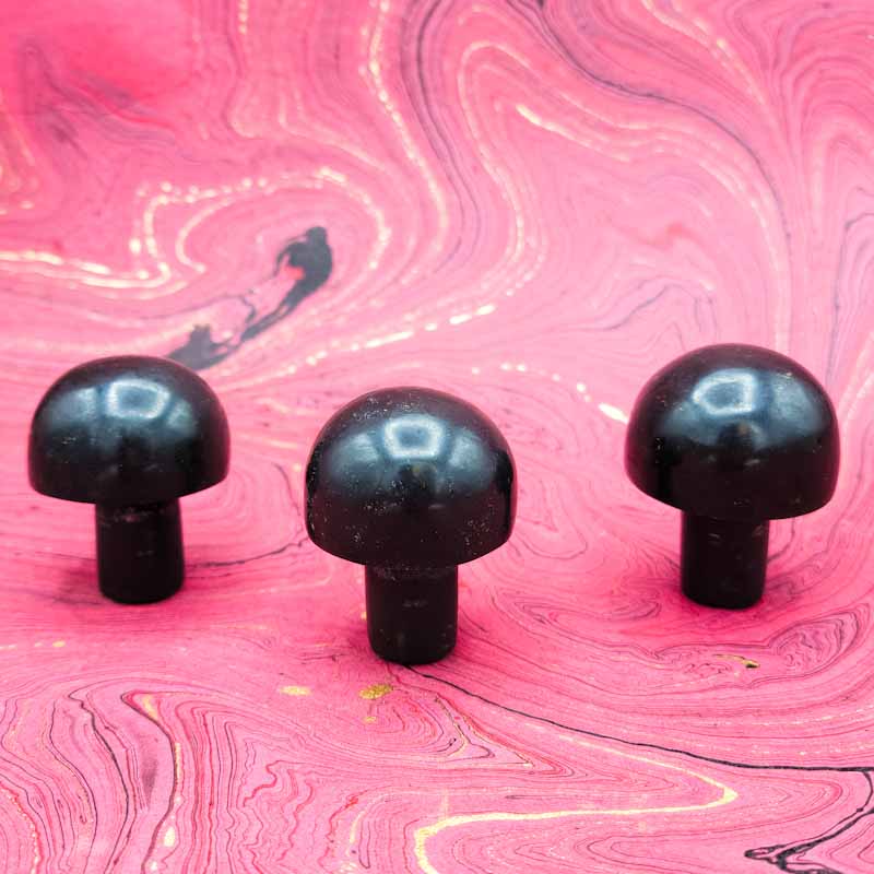 Massager Mushroom | Black Tourmaline - Spiral Circle