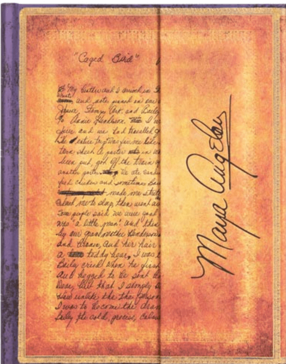 Maya Angelou - I Know Why the Caged Bird Sings | Hard Cover Journal - Spiral Circle