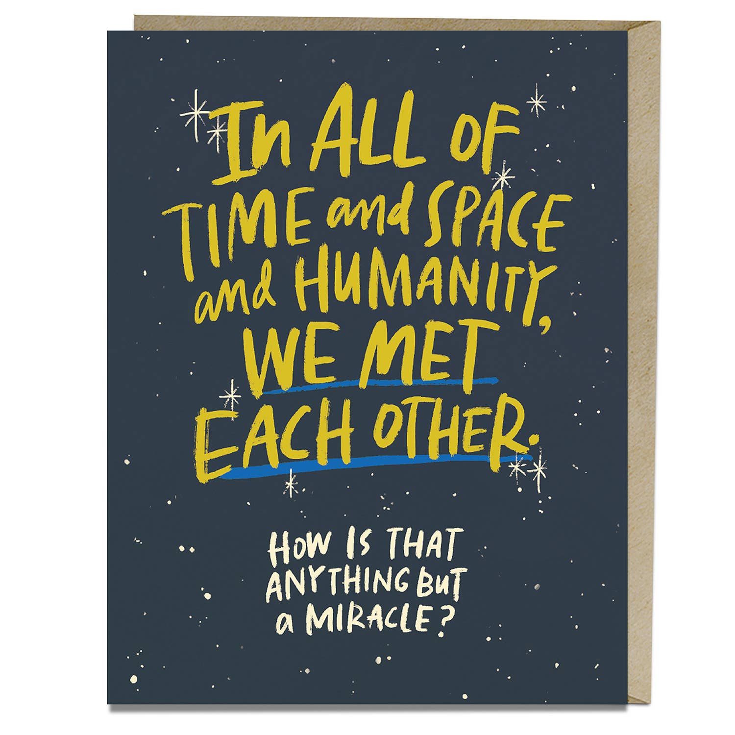 Met Each Other Miracle | Anniversary Card - Spiral Circle
