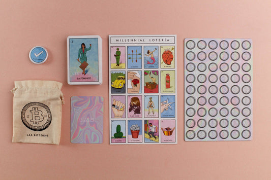 Millennial Loteria Board Game - Spiral Circle
