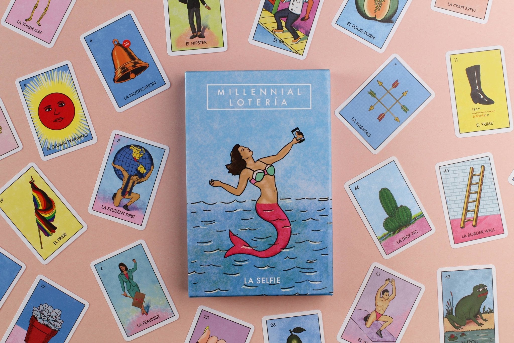 Millennial Loteria Board Game - Spiral Circle