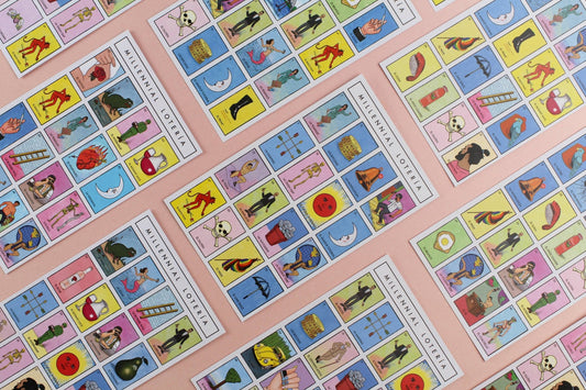 Millennial Loteria Board Game: El Midlife Crisis Expansion - Spiral Circle