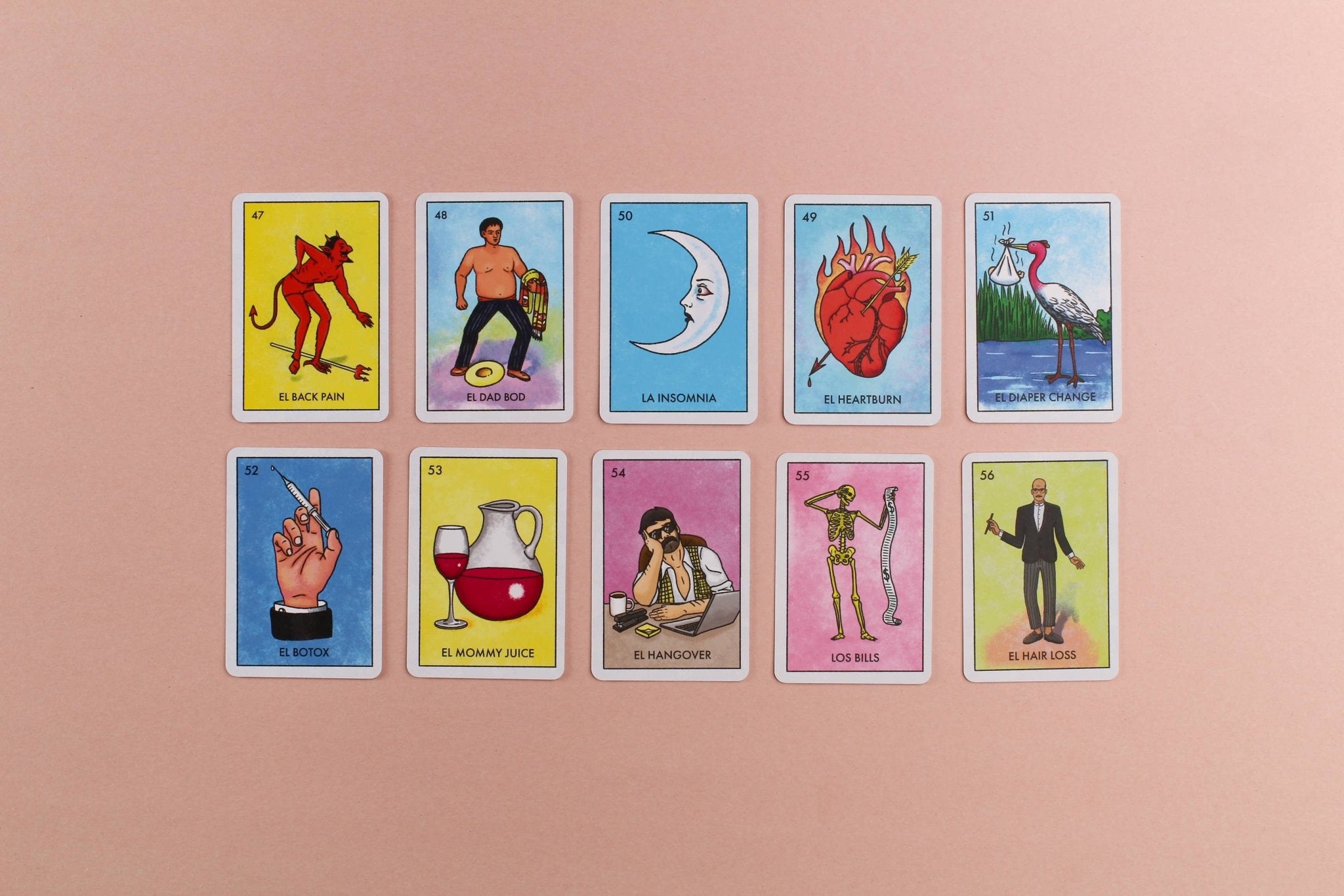 Millennial Loteria Board Game: El Midlife Crisis Expansion - Spiral Circle