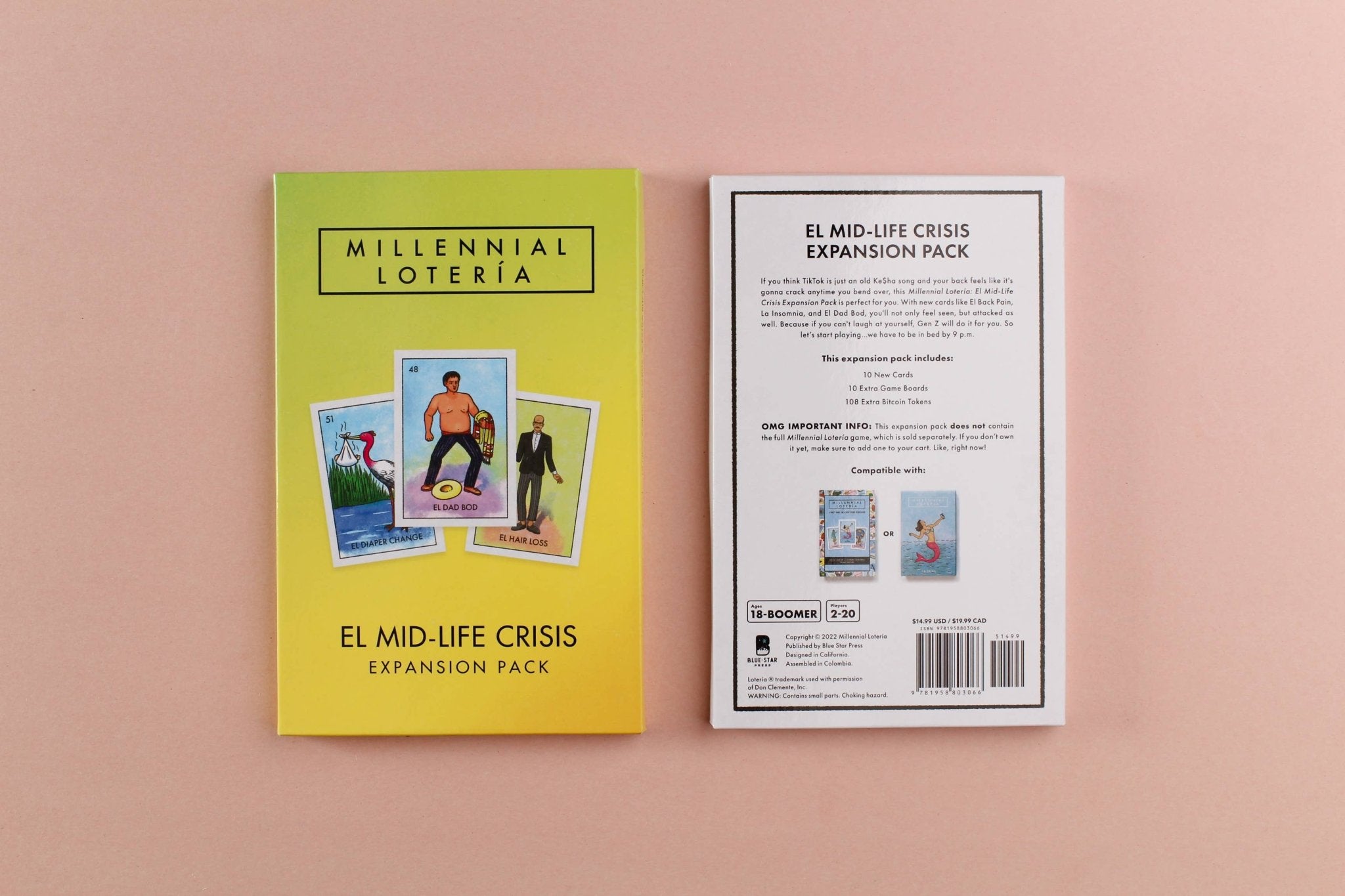 Millennial Loteria Board Game: El Midlife Crisis Expansion - Spiral Circle