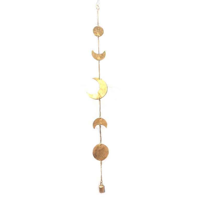 Moon Phase Chime | Gold - Spiral Circle