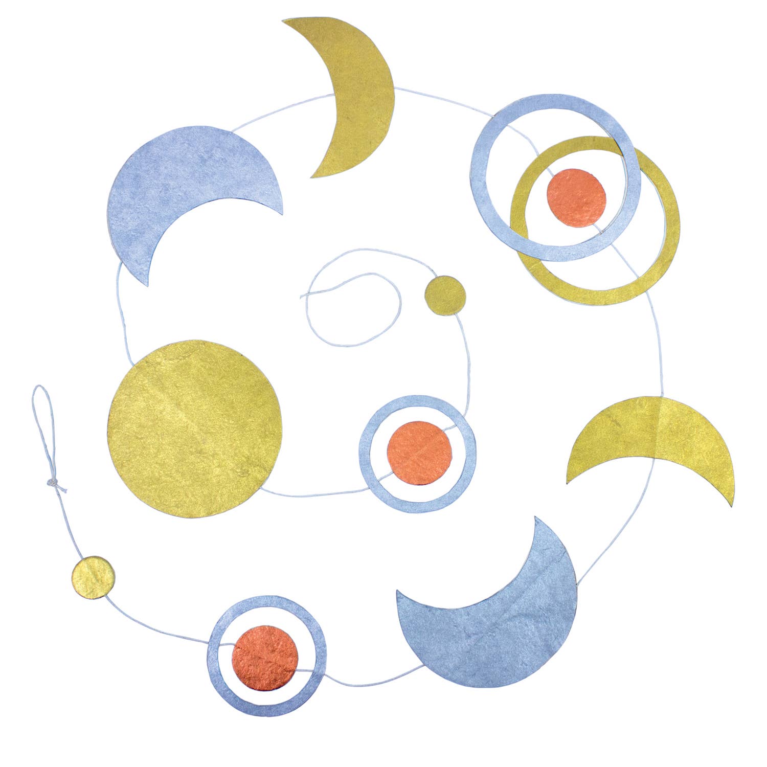 Moon Phase Garland - Spiral Circle