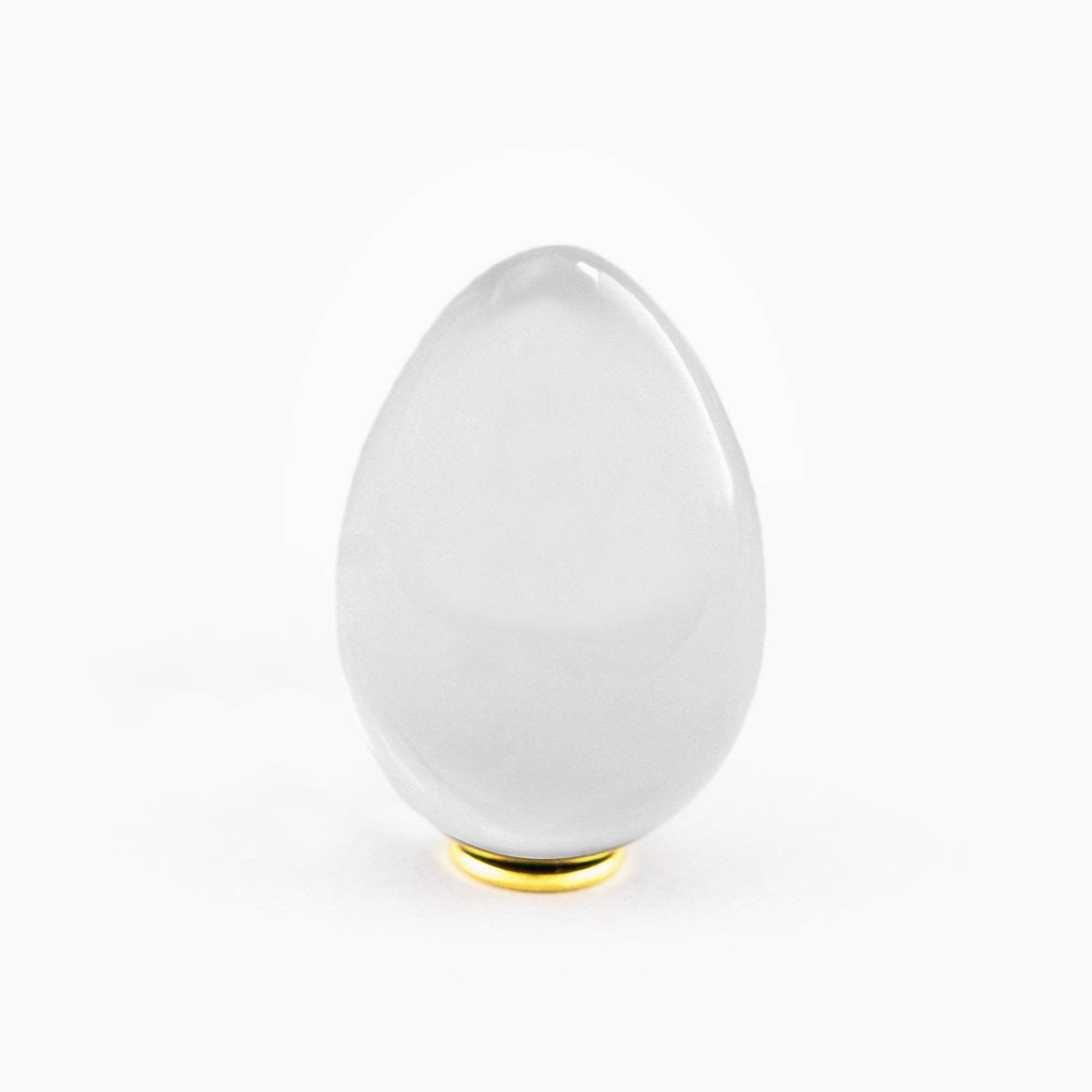 Moonstone Quartz Yoni Egg | Small Undrilled - Spiral Circle