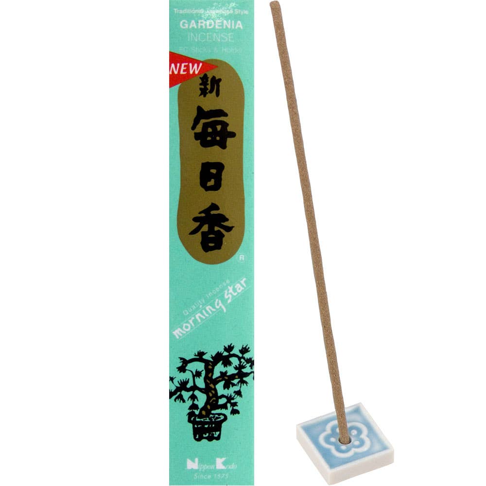 Morning Star Incense 50 Sticks Gardenia (Pack of 12) - Spiral Circle