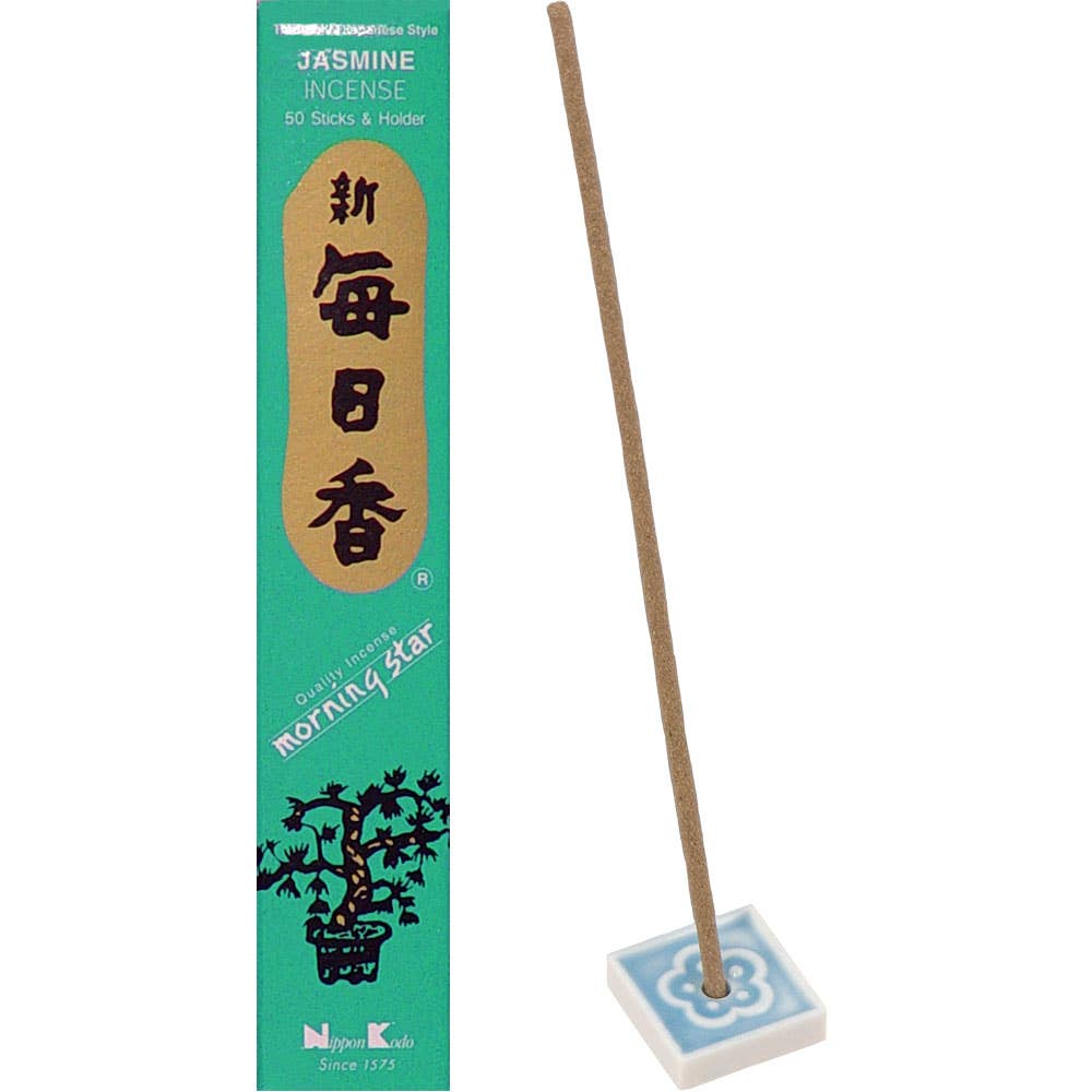 Morning Star Incense 50 Sticks Jasmine (Box of 12) - Spiral Circle