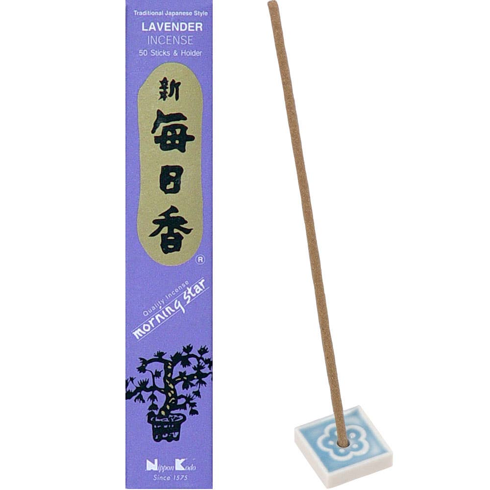 Morning Star Incense 50 Sticks Lavender (Box of 12) - Spiral Circle