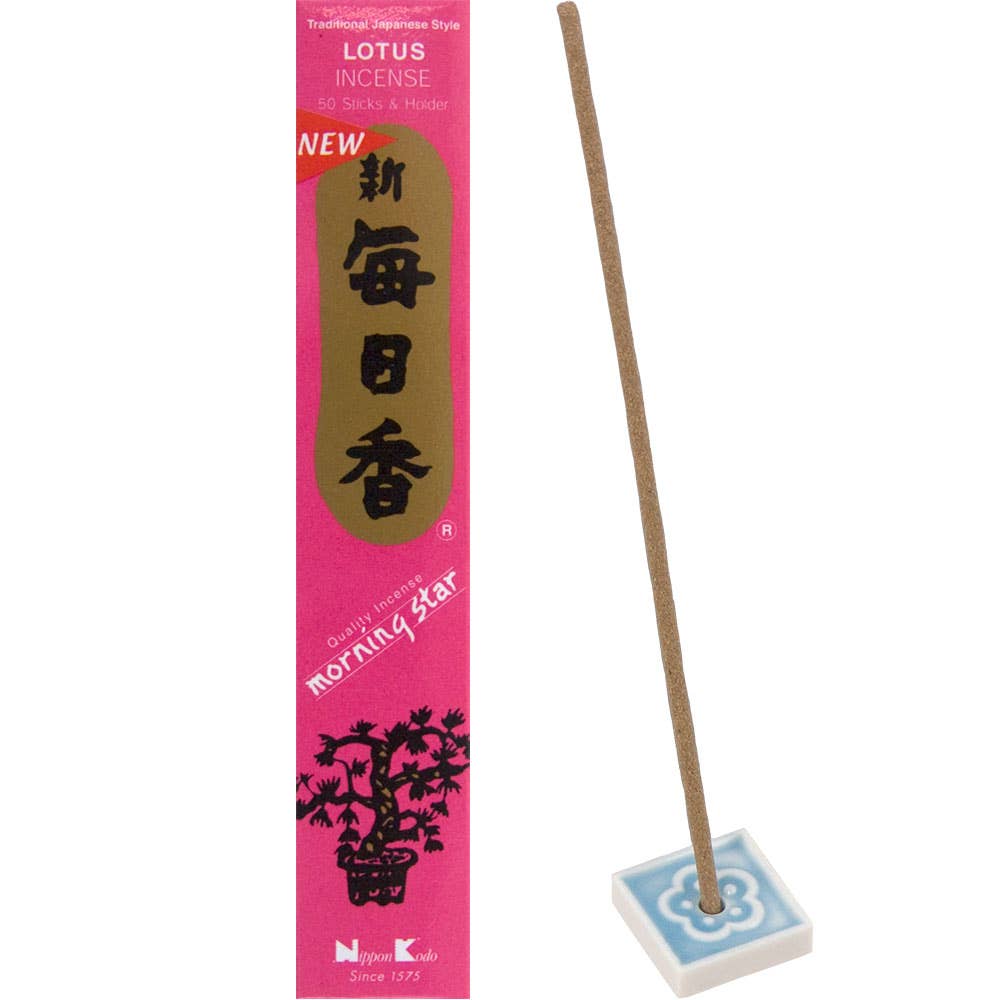 Morning Star Incense 50 Sticks Lotus (Pack of 12) - Spiral Circle