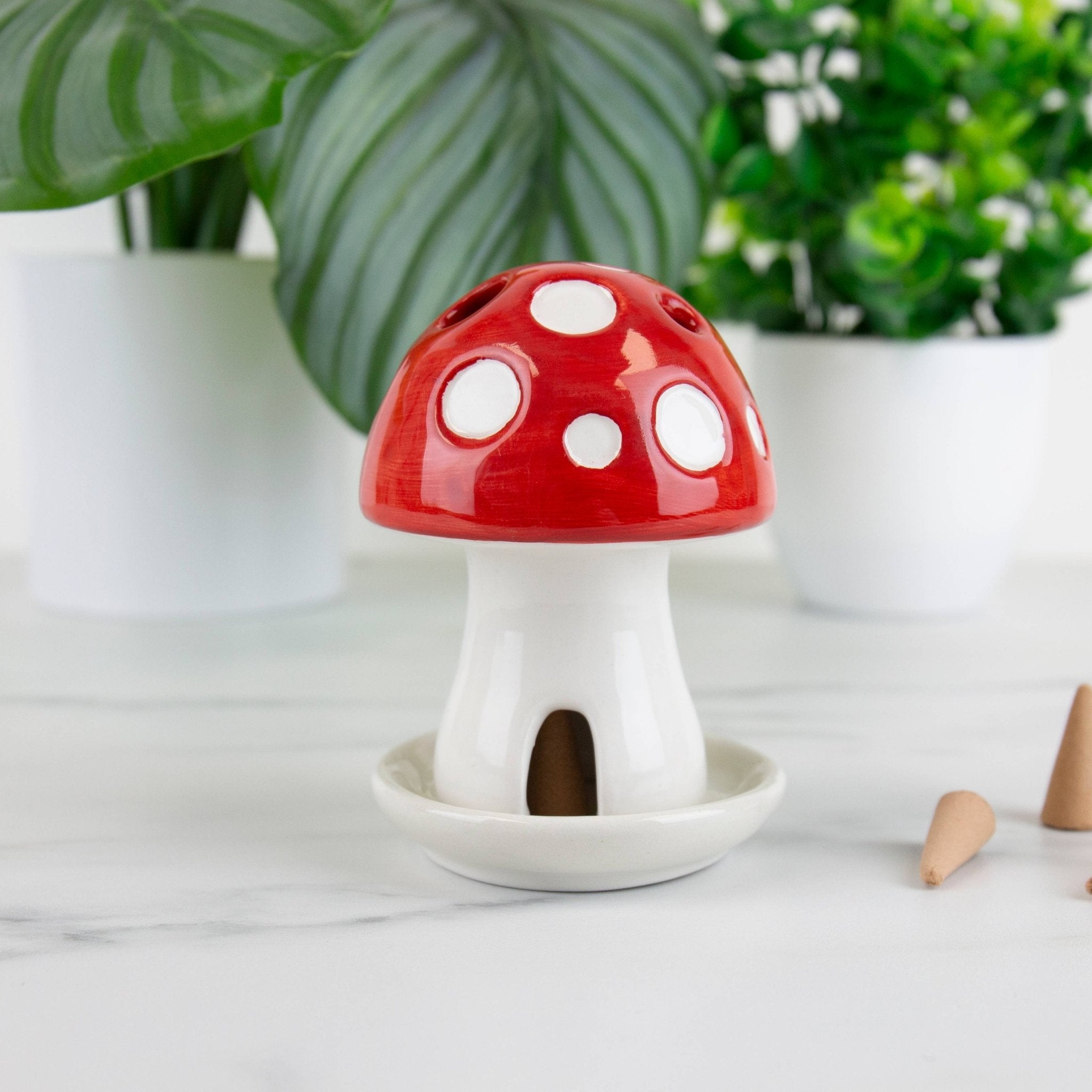 Mushroom Incense Burner - Spiral Circle