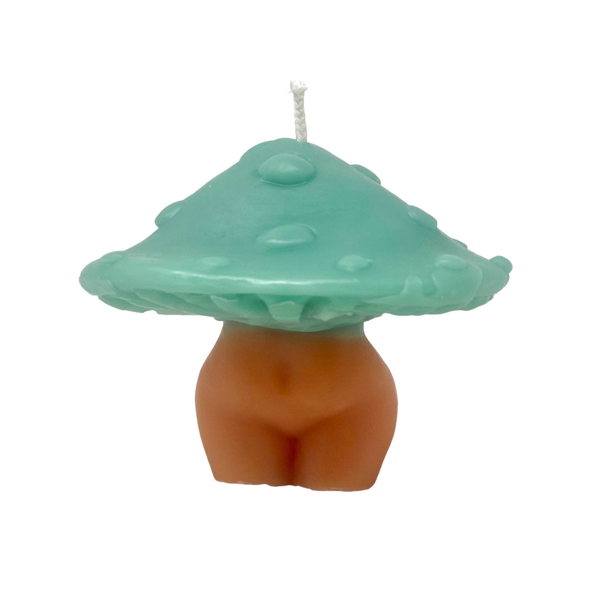 Mushroom Lady Natural Beeswax Candle in Various colors - Spiral Circle