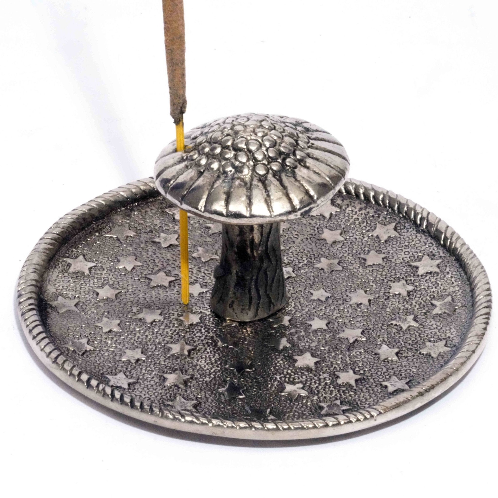 Mushroom with stars Incense Burner - Spiral Circle