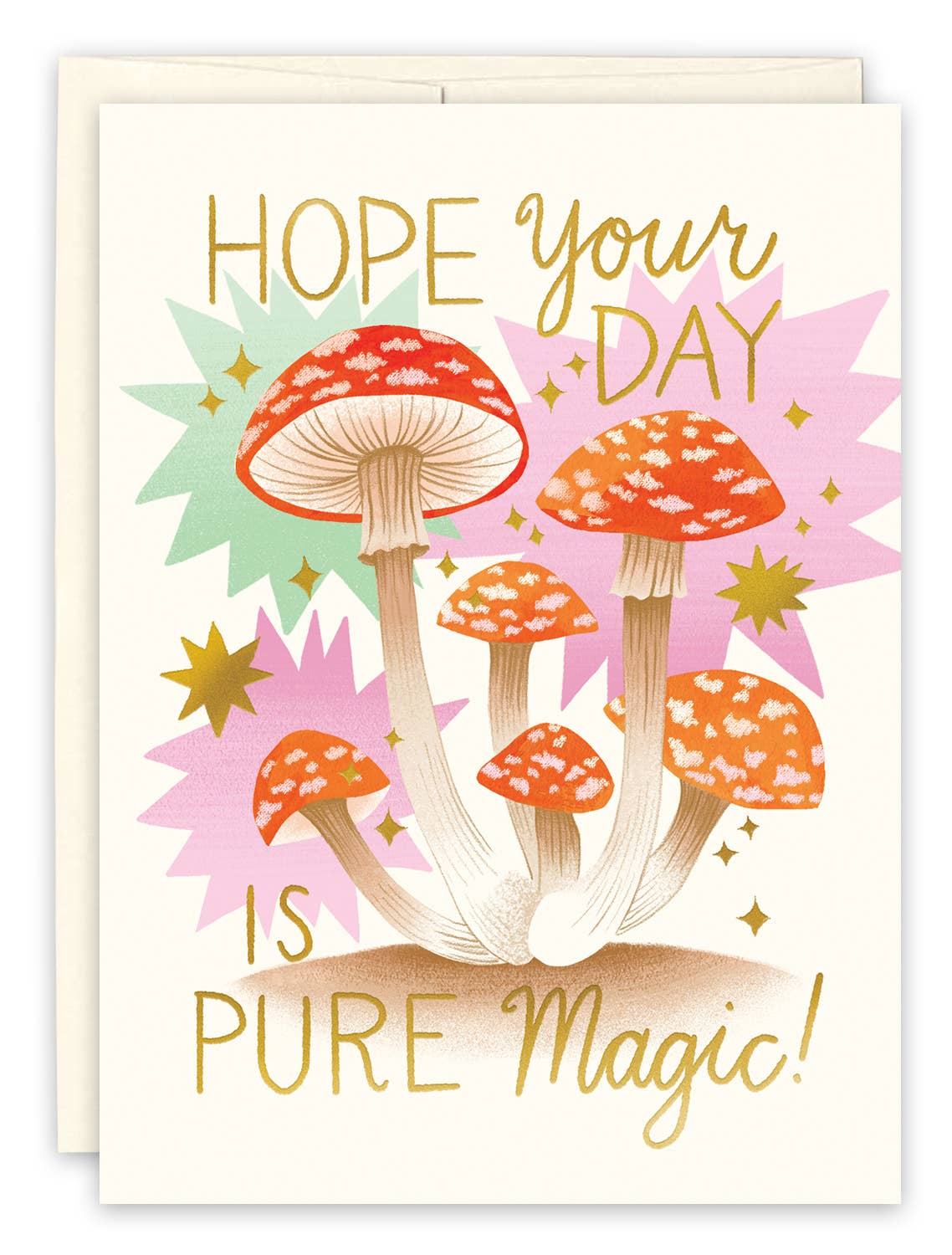 Mushrooms Birthday Card - Spiral Circle