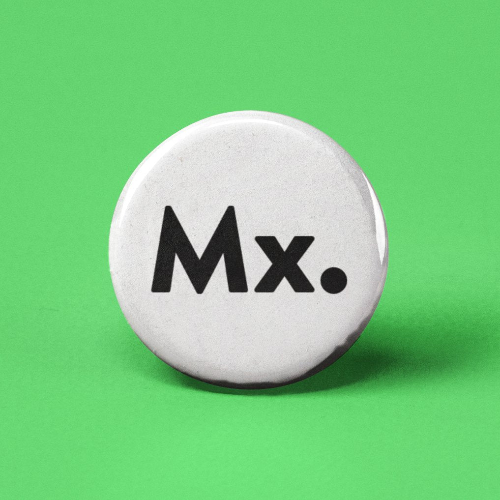 Mx. Pinback Button - Spiral Circle