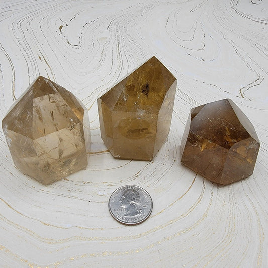 Natural Citrine Generators - Spiral Circle