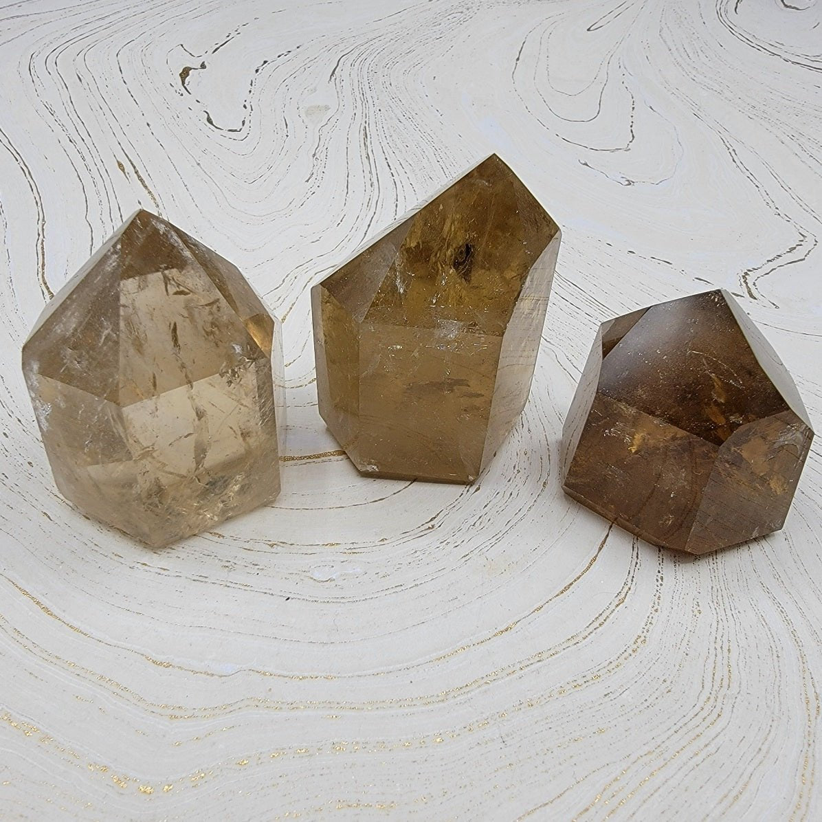 Natural Citrine Generators - Spiral Circle