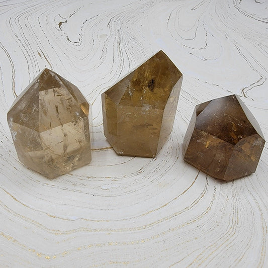 Natural Citrine Generators - Spiral Circle