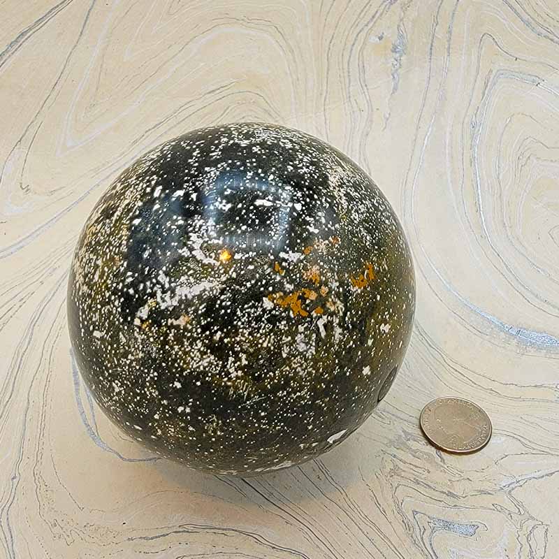 Ocean Jasper Sphere - Spiral Circle