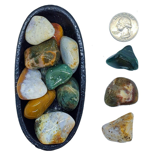 Ocean Jasper | Tumbled - Spiral Circle