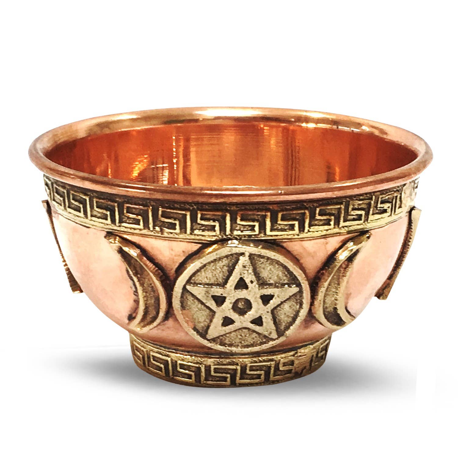 Offering Bowl Copper triple moon - Spiral Circle