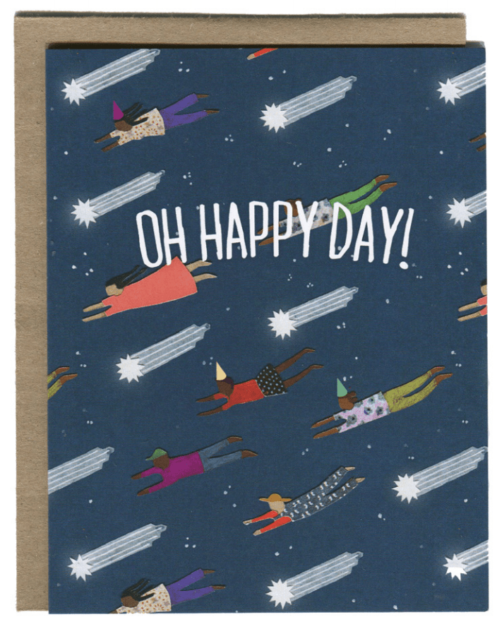 Oh Happy Day | Greeting Card - Spiral Circle