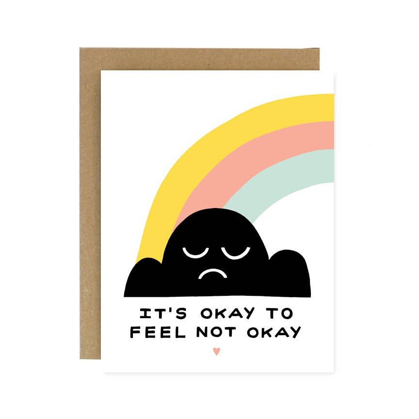 Okay Not Okay Card - Spiral Circle