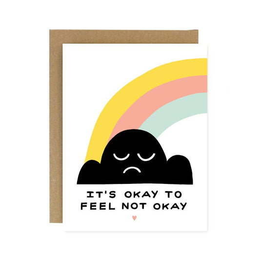 Okay Not Okay Card - Spiral Circle