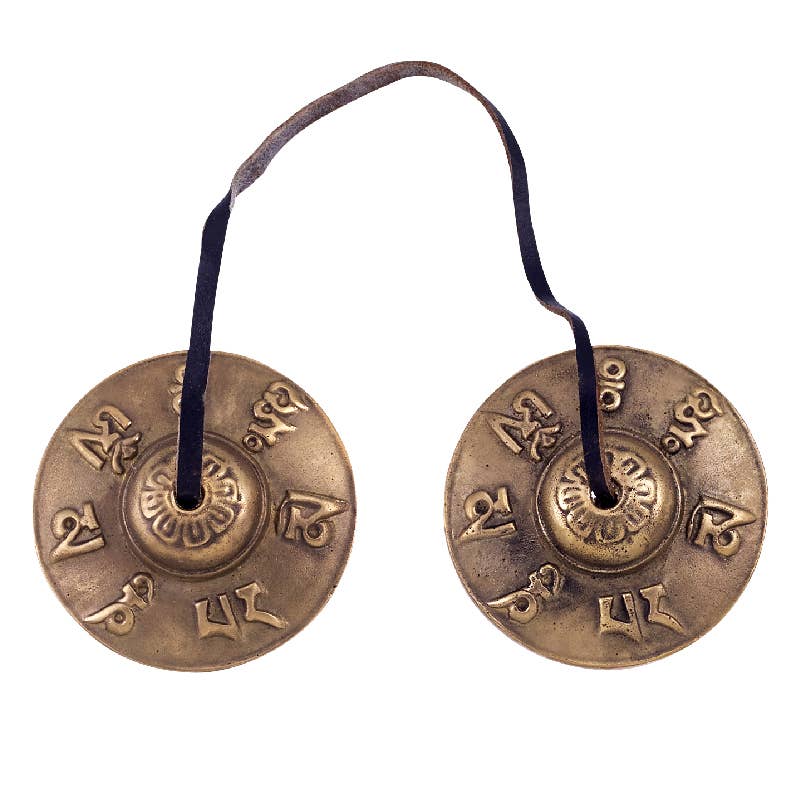 Om Mani Padme Prayer Chimes - Spiral Circle