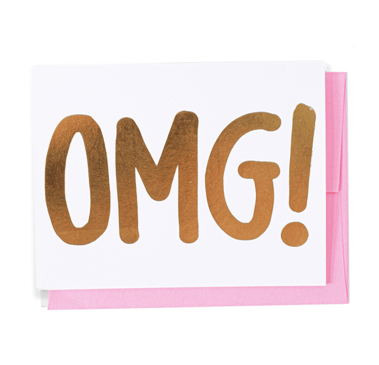 OMG! | Greeting Card - Spiral Circle