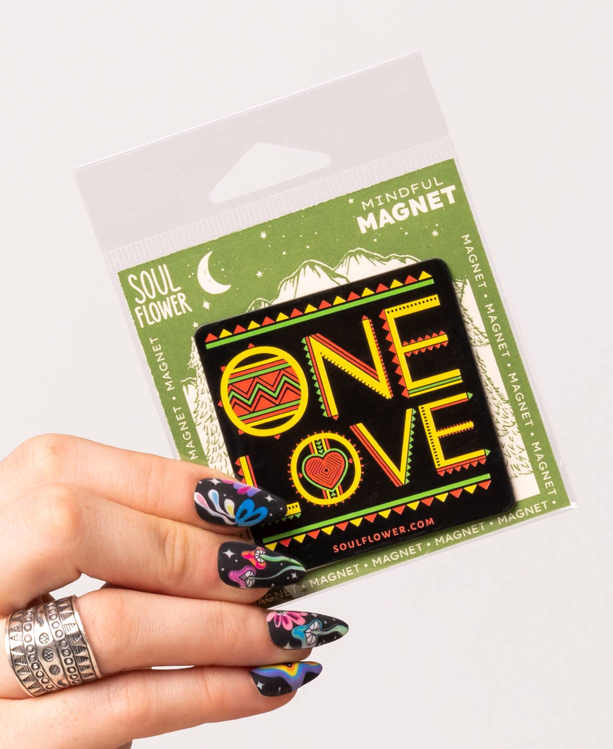 One Love Magnet - Spiral Circle