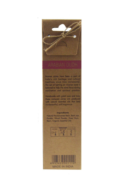 Organic Goodness Incense Cones - Arabian Oudh - Spiral Circle