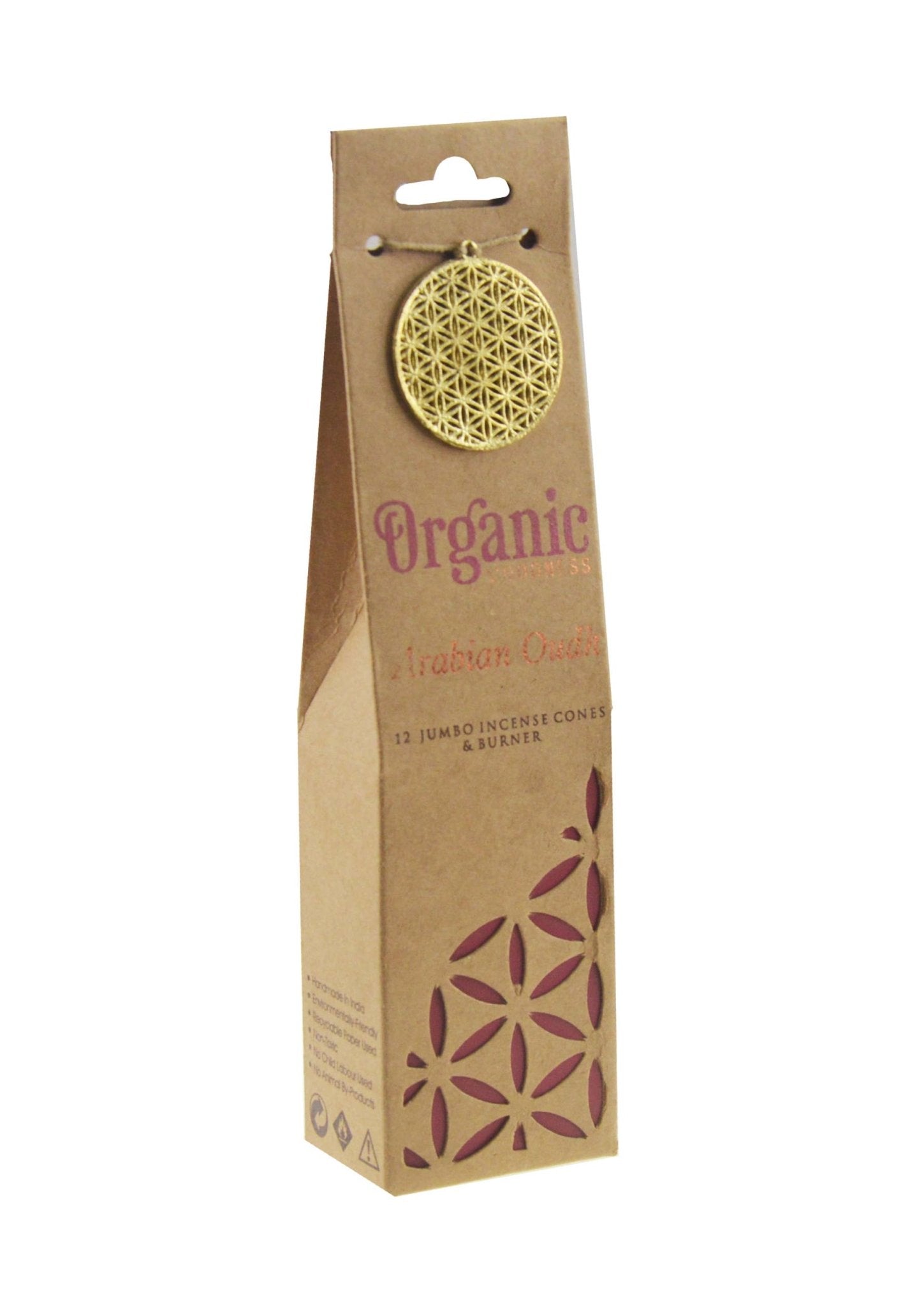 Organic Goodness Incense Cones - Arabian Oudh - Spiral Circle