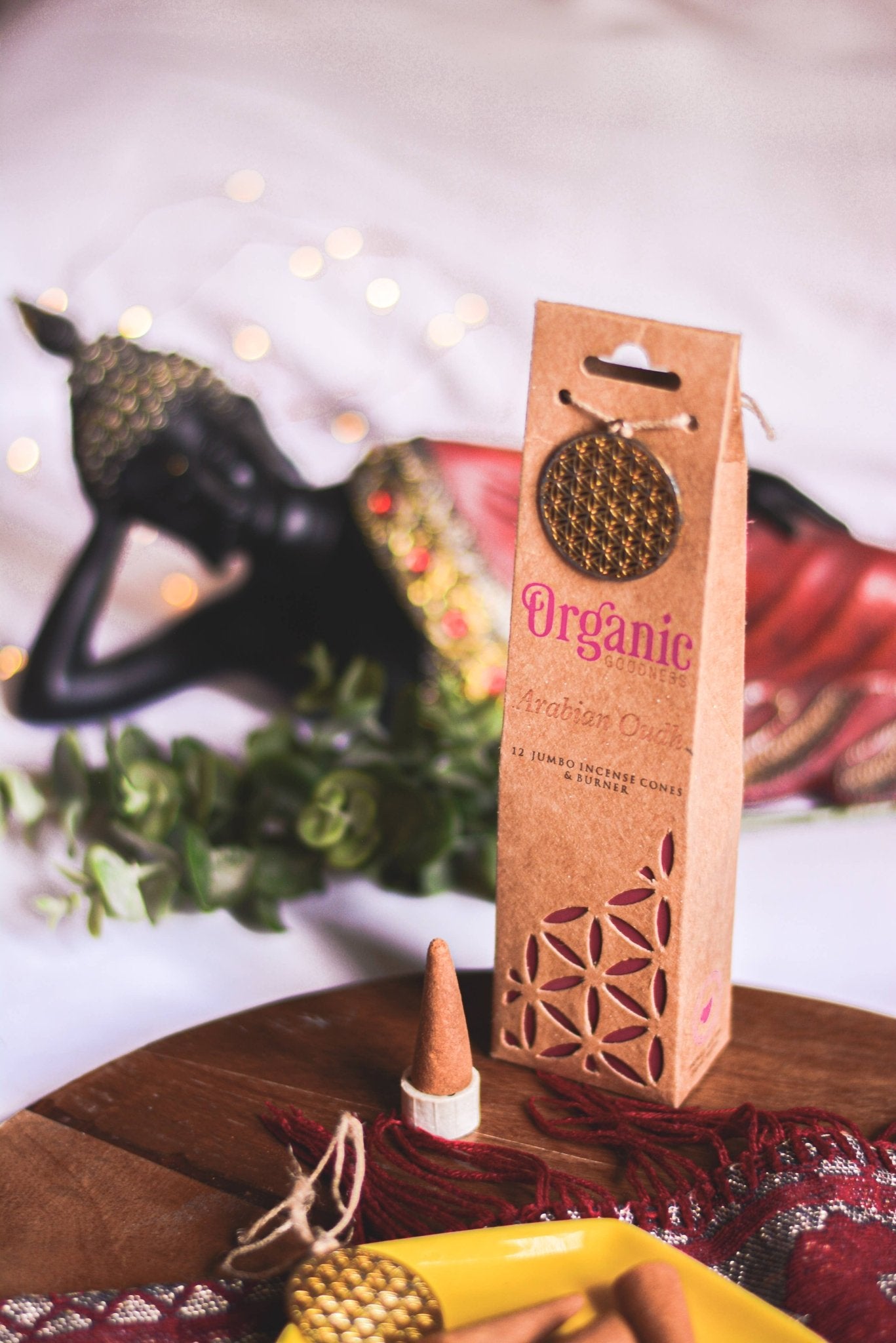 Organic Goodness Incense Cones - Arabian Oudh - Spiral Circle