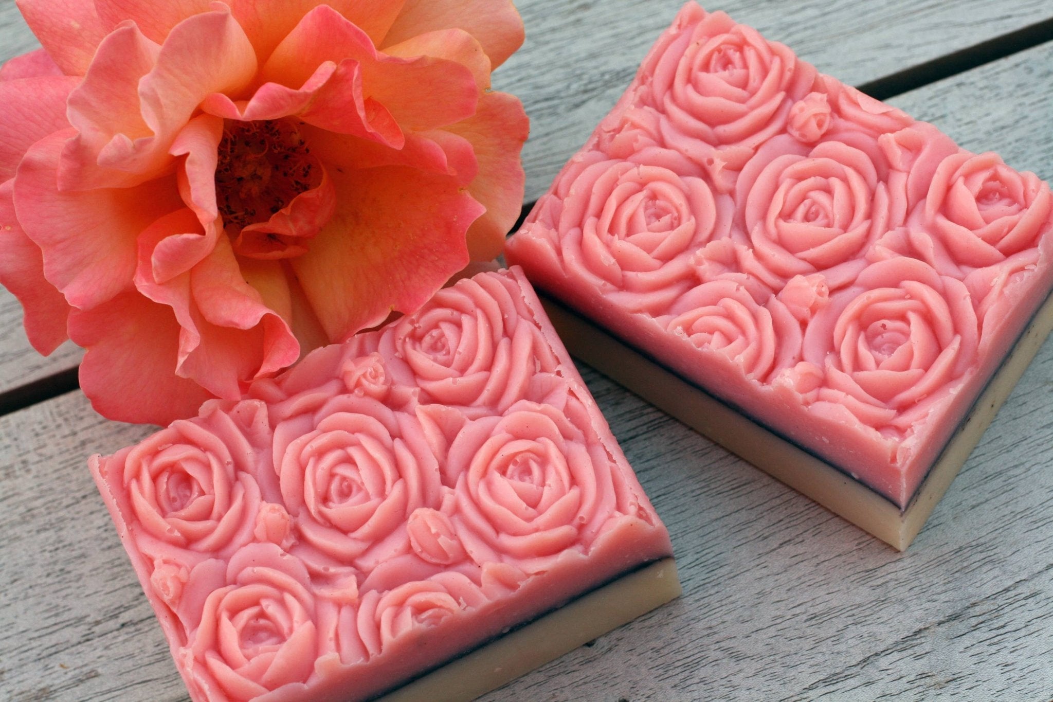 Organic Pink Rose Soap (Rose Geranium) - Spiral Circle