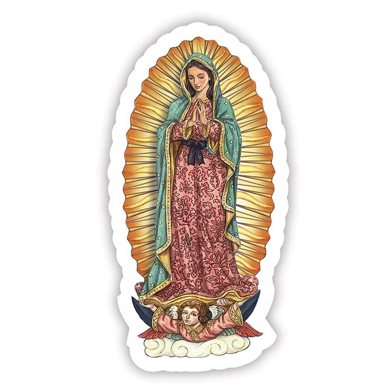Our Lady Guadalupe Magnet - Spiral Circle