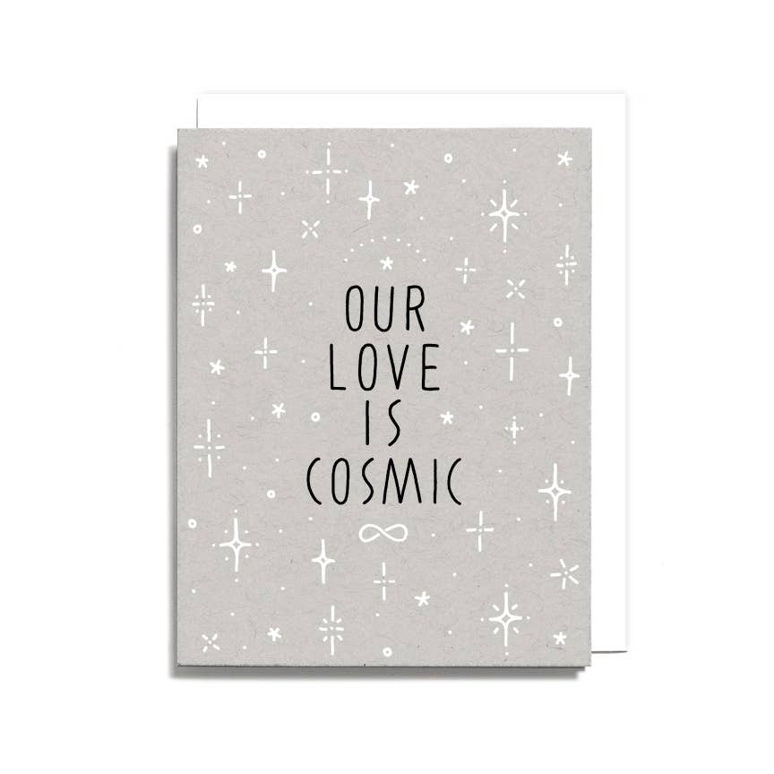 Our Love is Cosmic Card - Spiral Circle