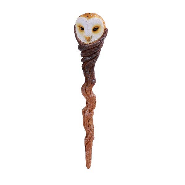 Owl Magic Wand C/48 - Spiral Circle