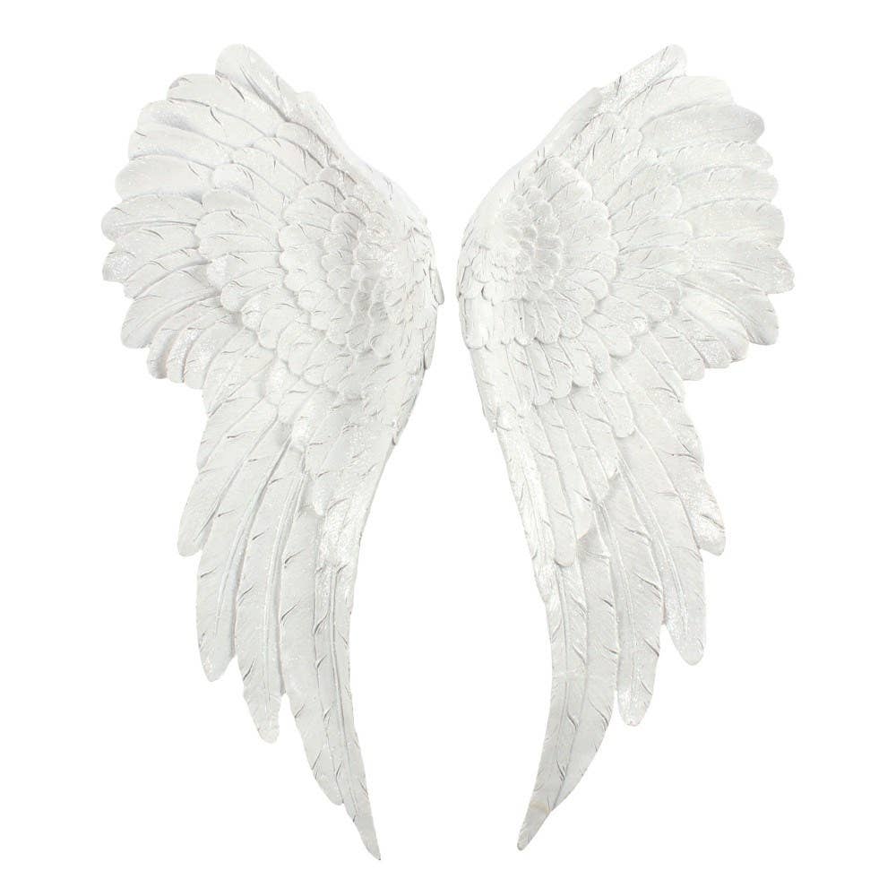 Pair of Large Glitter Angel Wings - Spiral Circle
