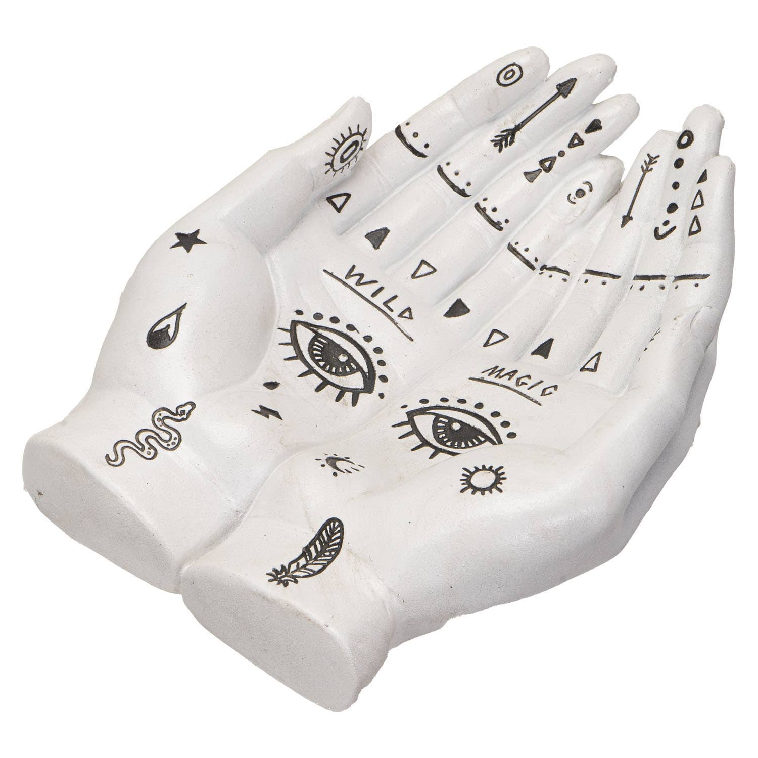 Palmistry Hands Tray - Spiral Circle