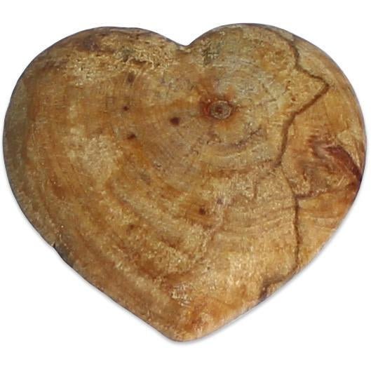 Palo Santo Wood Heart - Spiral Circle