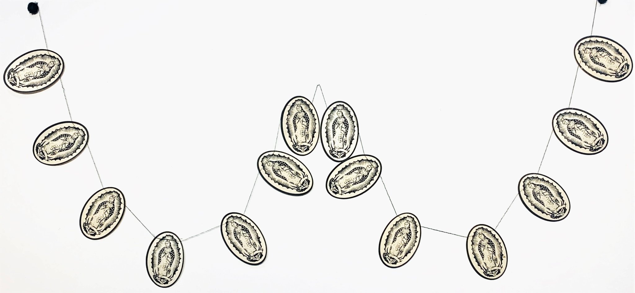 Paper Guadeloupe garland - Spiral Circle