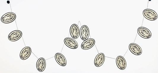 Paper Guadeloupe garland - Spiral Circle