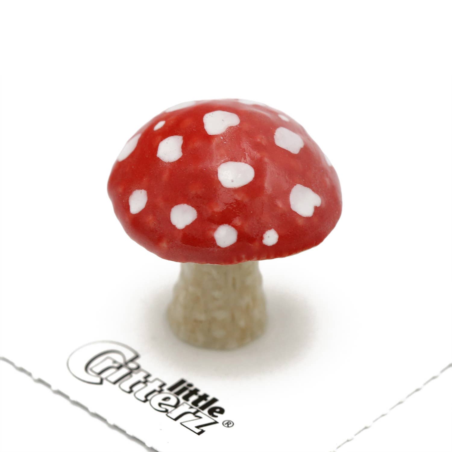 Parasol Toadstool Porcelain Miniature - Spiral Circle